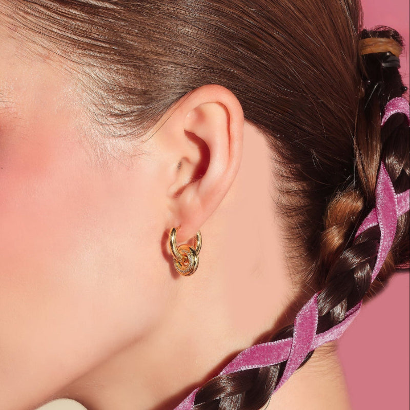 YVIS Roller Hoop Earring