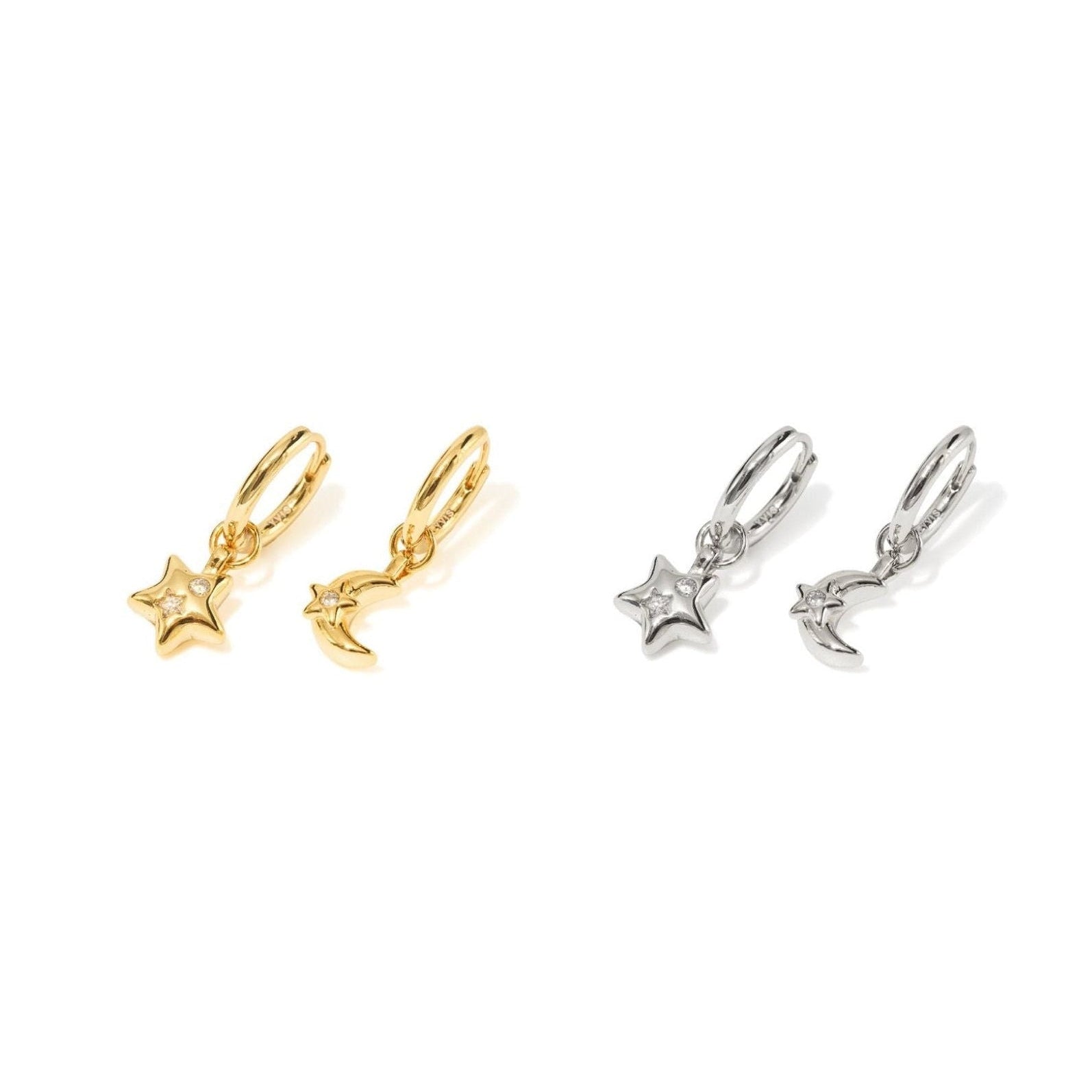 YVIS Midnight Hoop Brass Earring - Bedtime Story