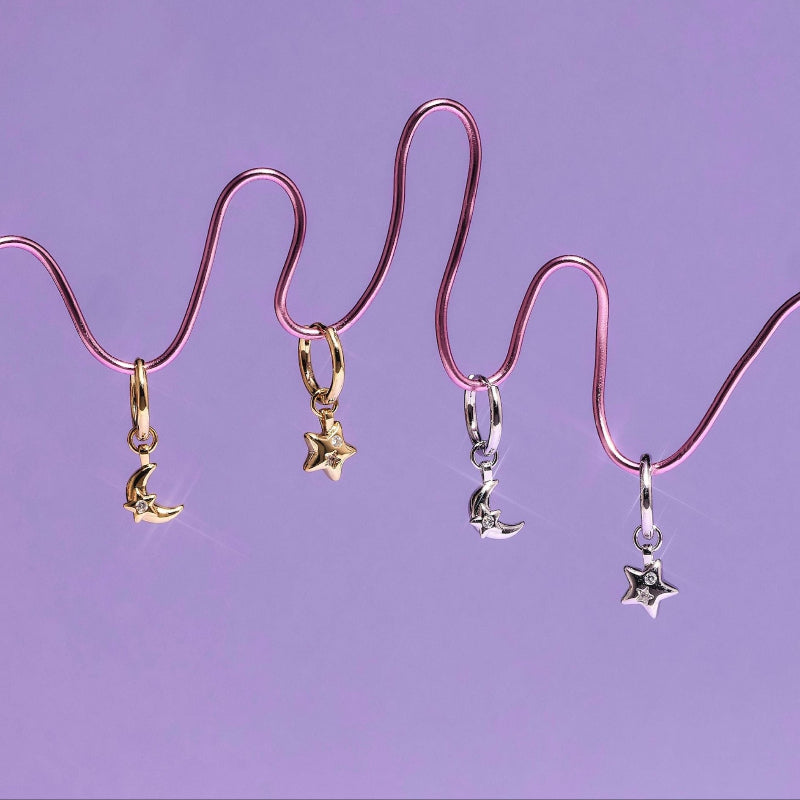 YVIS Midnight Hoop Brass Earring - Bedtime Story