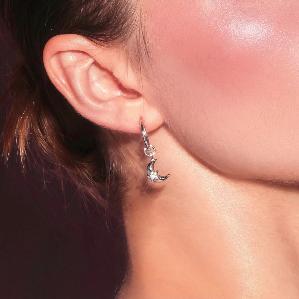 YVIS Midnight Hoop Brass Earring - Bedtime Story