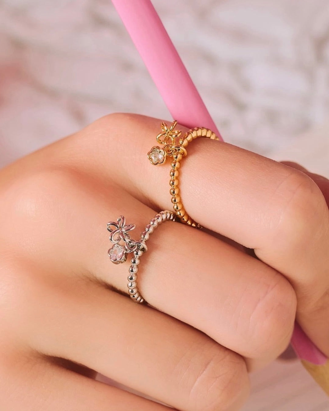 YVIS.NYC Mini Beads Ring - Doodle Collection