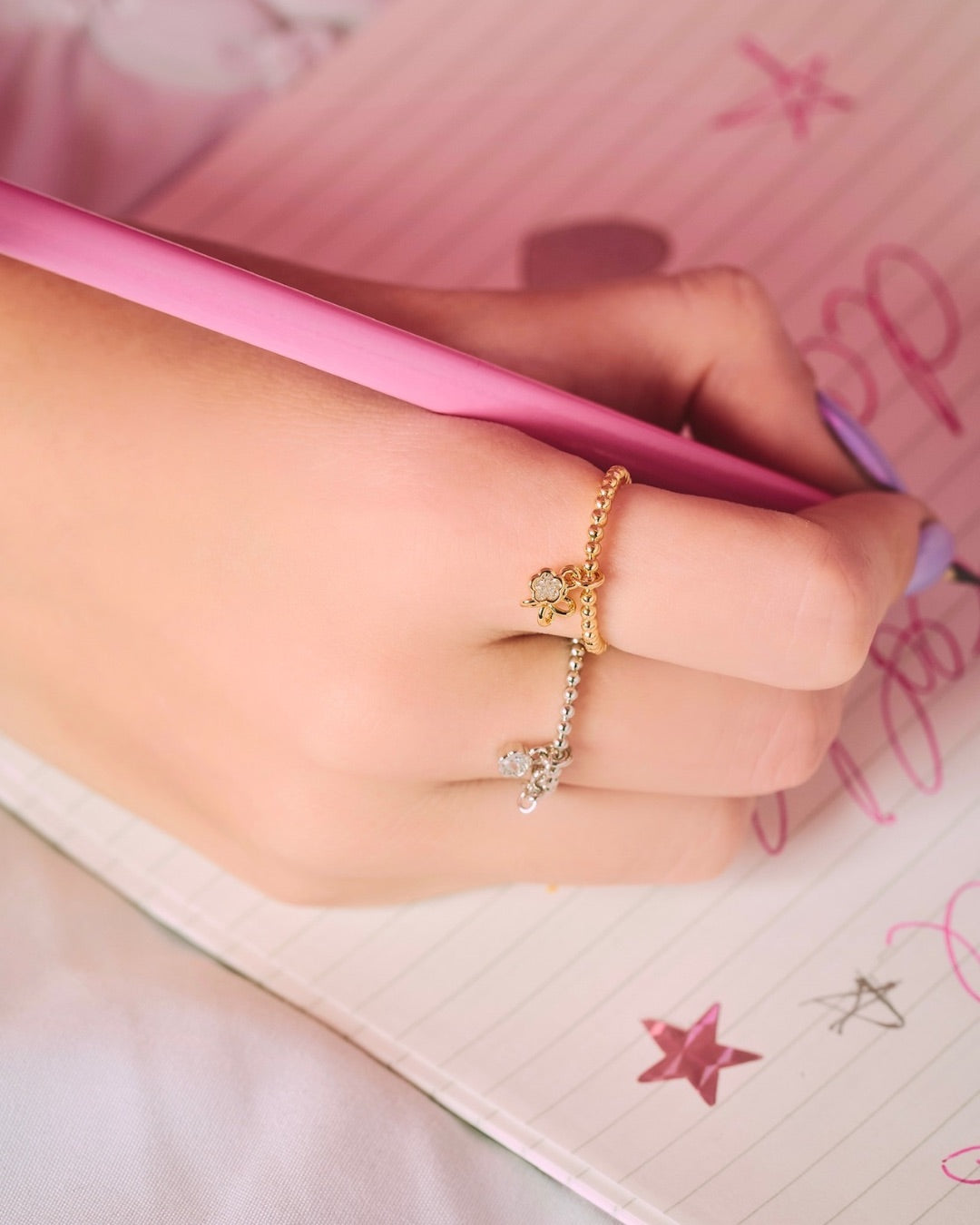 YVIS.NYC Mini Beads Ring - Doodle Collection