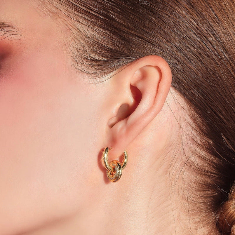 YVIS Roller Hoop Earring