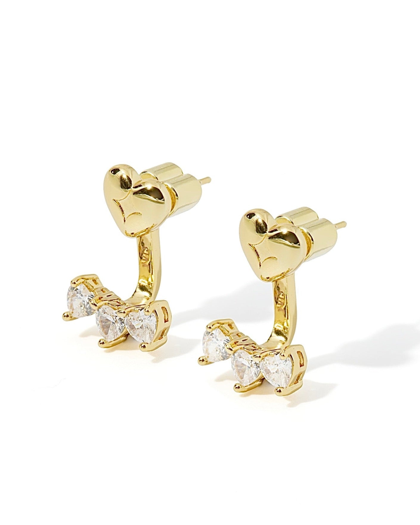 YVIS Linked Heart Stud - Vellink Collection