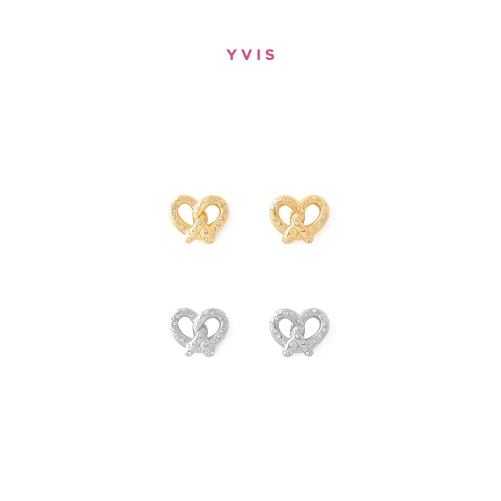 YVIS Hot Bakes Brass Stud Earrings - City Route Collection (Pre-order 10-12 days)