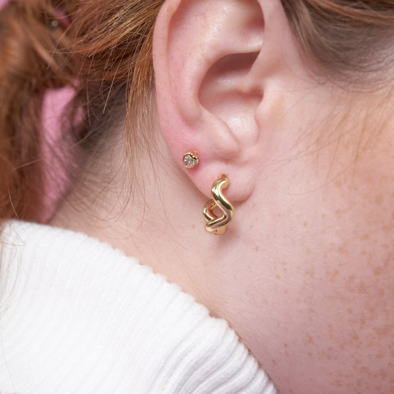 YVIS Noodle Hoop Earring